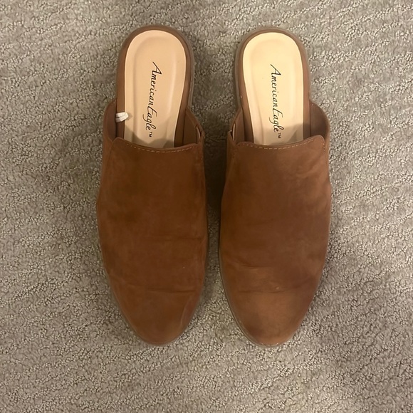 American Eagle By Payless Shoes - American Eagle - Suede Slip Ons - Camel - 9